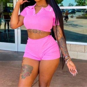 Pink two piece set